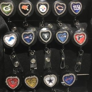 NFL football retractable badge reel